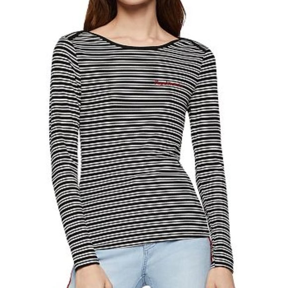 BCBGeneration Daydreamin Striped Knit Top - Picture 2 of 8